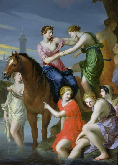 Clelia Crossing the Tiber by Jacques Stella